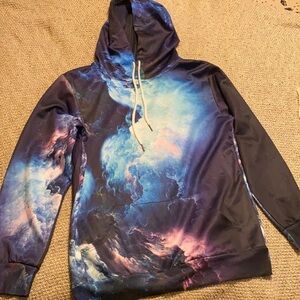 LATDTPAS Galaxy Sky Lightning Hoodie Medium ***$9 FINAL SALE***